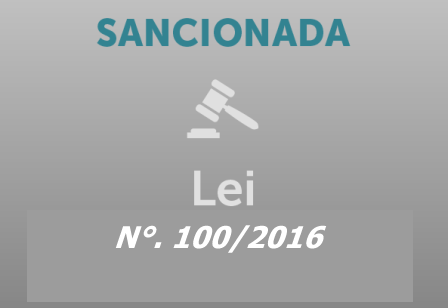 Sancionada a lei municipal N°. 100/2016 (Salário Vereadores para 2016)